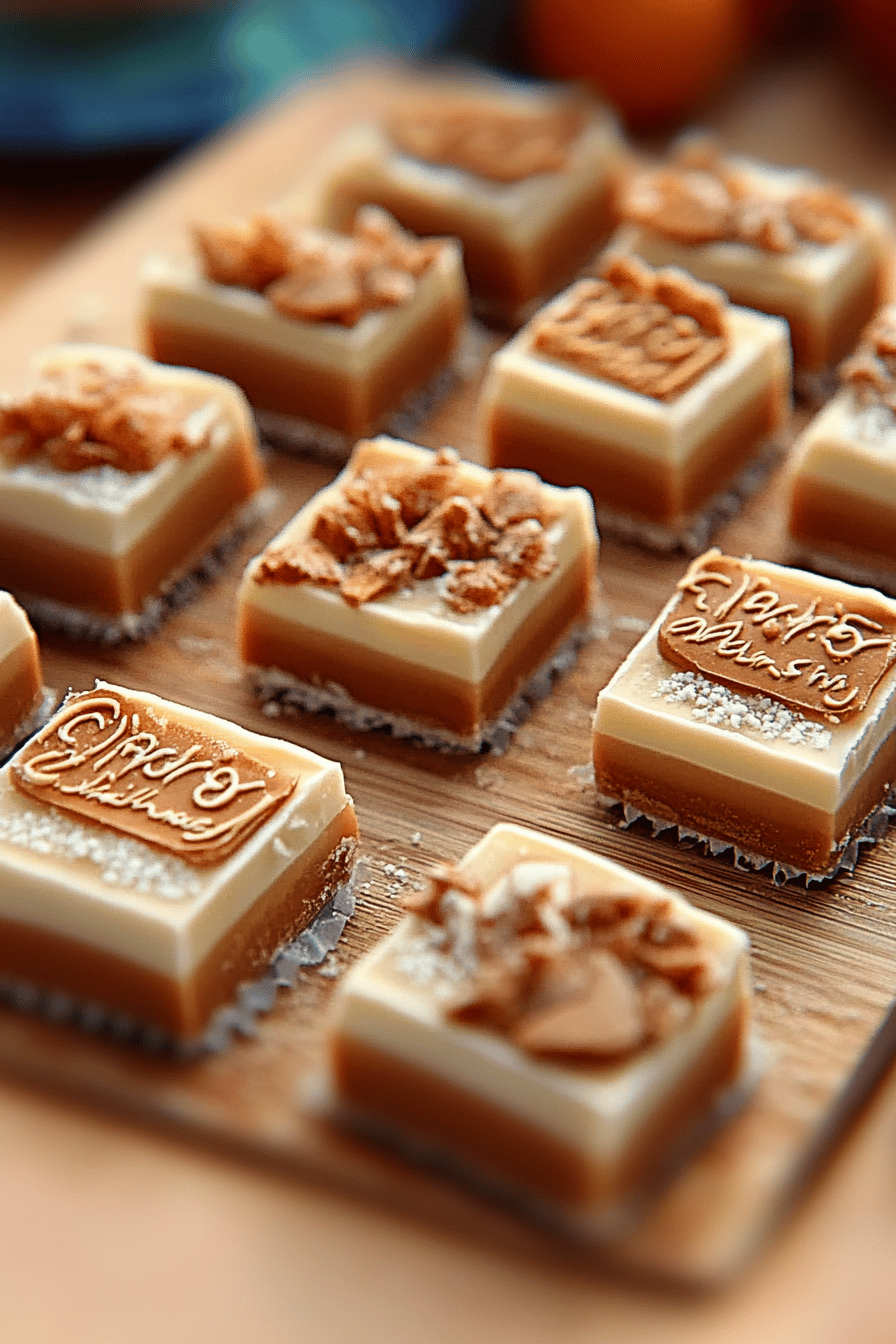 Barres Glacées Spéculoos: Un Dessert Sans Cuisson Final Dish Presentation