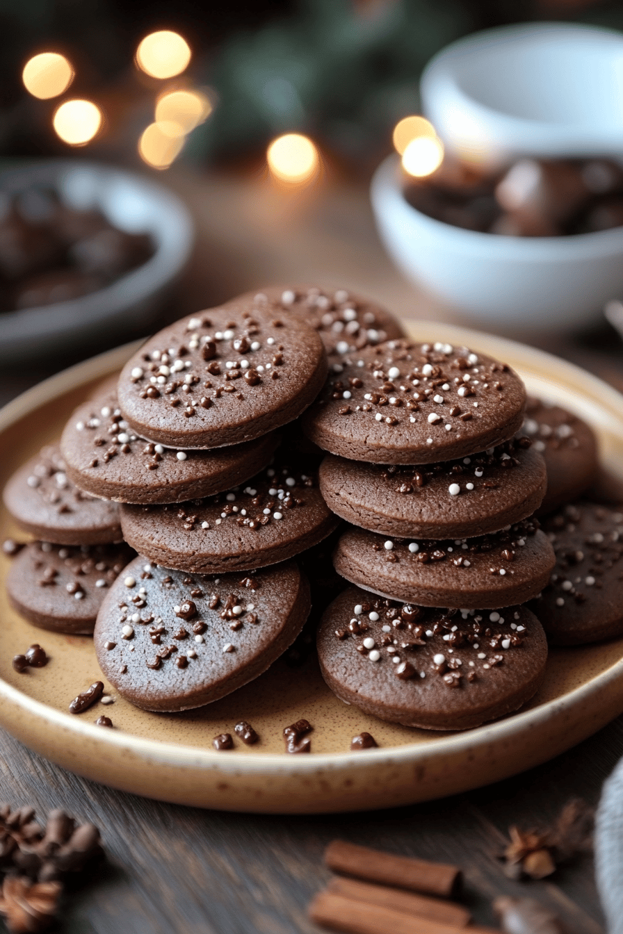 Biscuits de Noël au chocolat une recette gourmande
