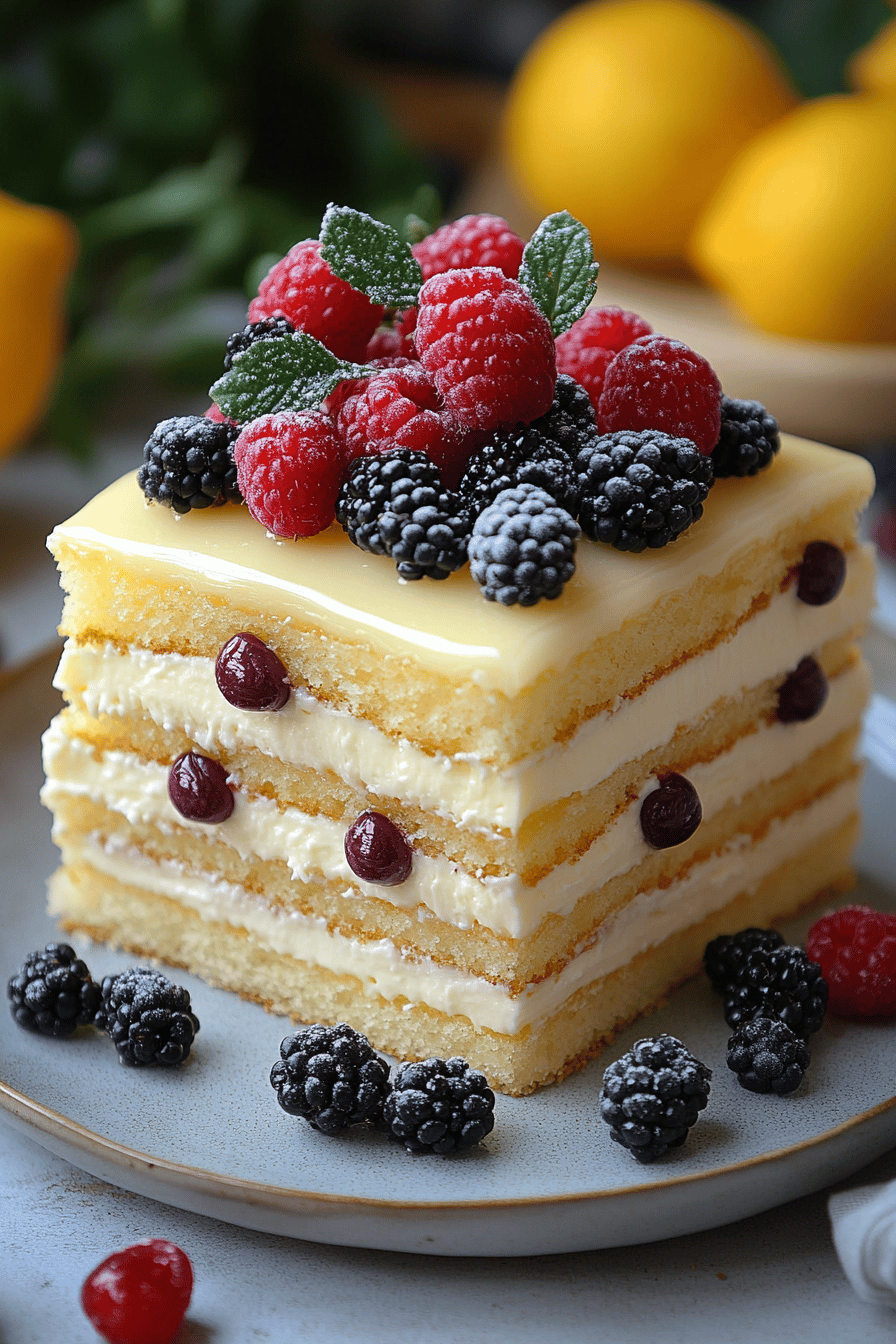 Cake Citron-Myrtilles avec Glacage au Fromage Frais ingredients