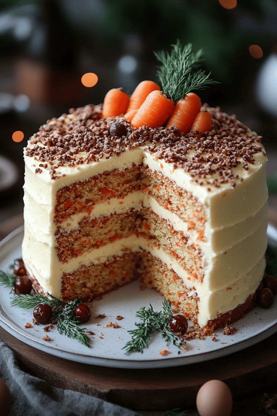 Carrot Cake Moelleux Un Délice Réconfortant Final Dish Presentation