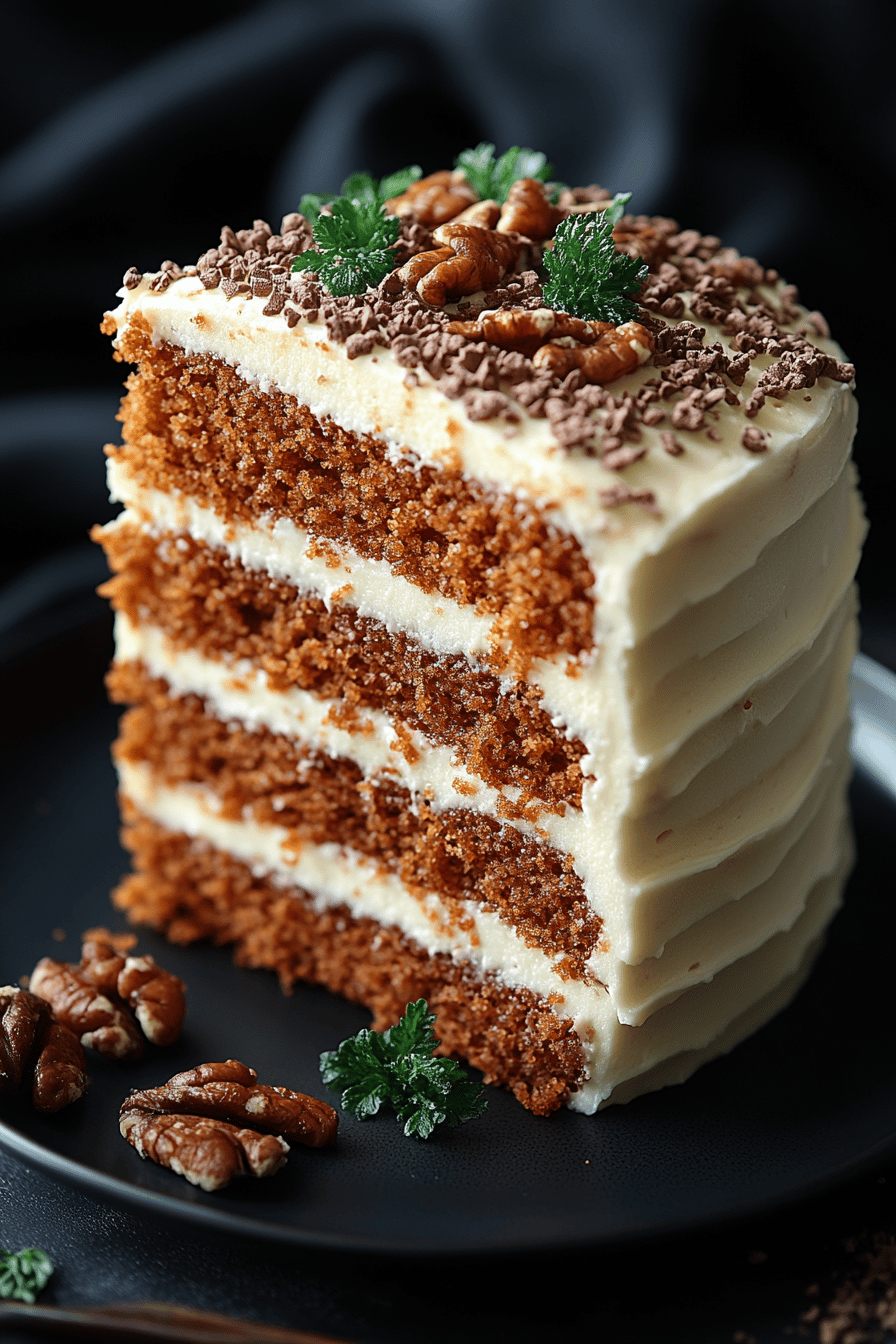 Carrot Cake Moelleux Un Délice Réconfortant Final Dish Presentation