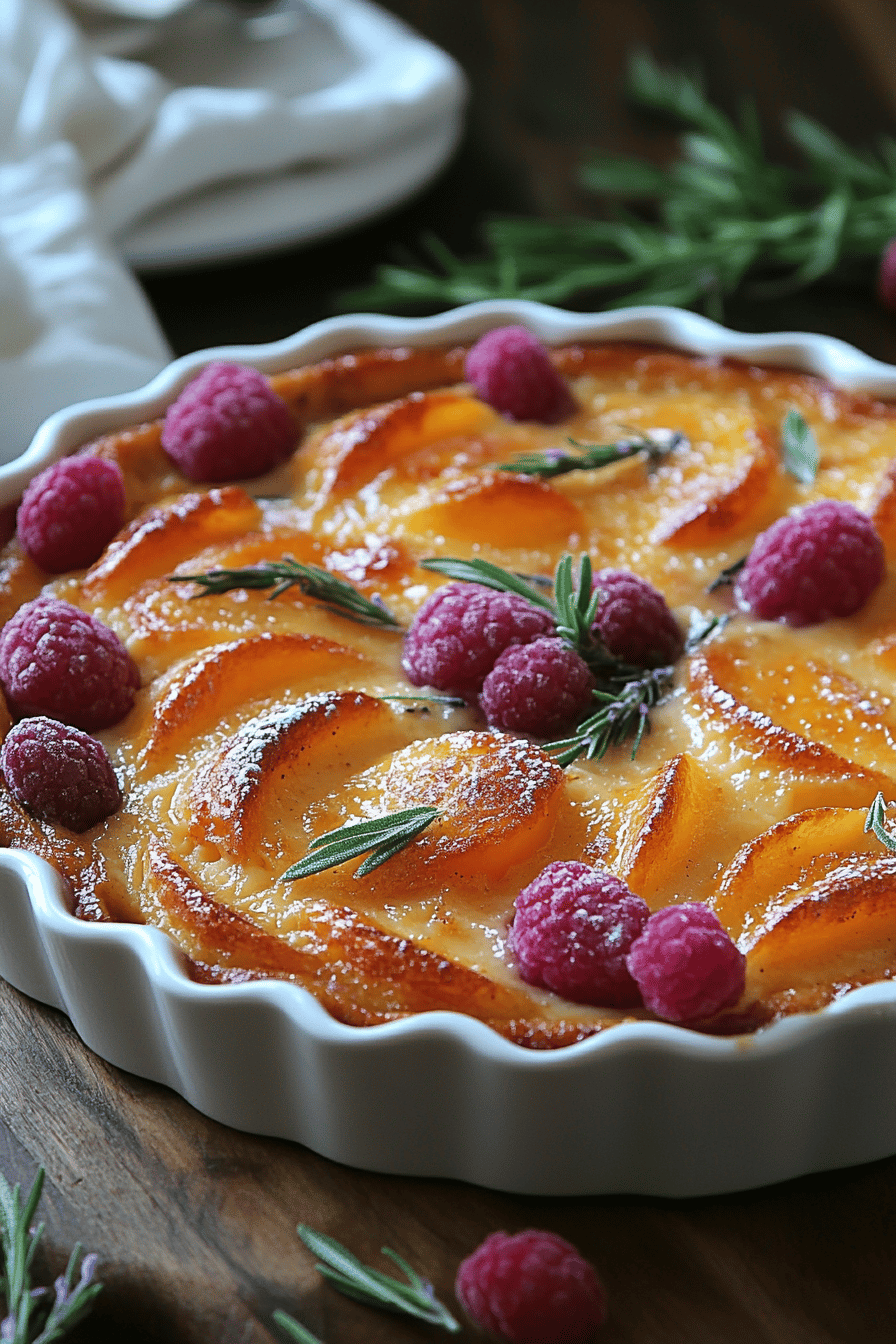 Clafoutis Abricot-Lavande Dessert d'Été Sucré