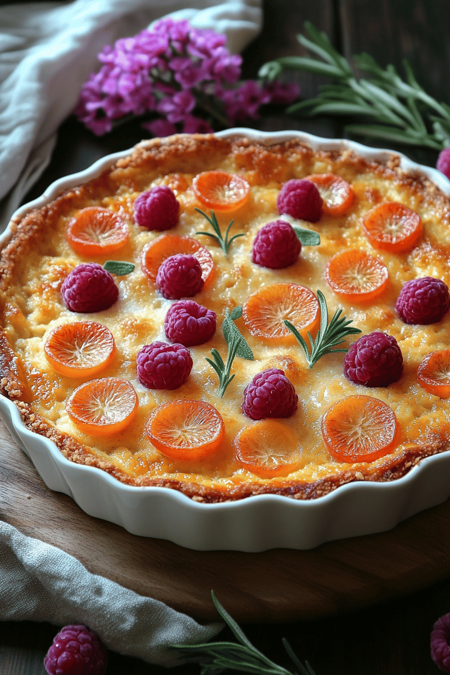 Clafoutis Pêche-Verveine Un Summer Dessert Delight ingredients