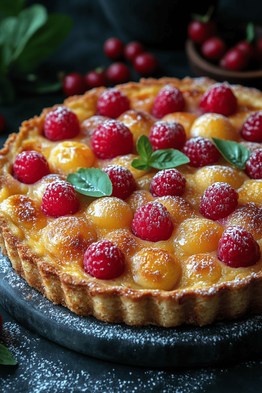 Clafoutis aux Mirabelles Dessert Fondant et Facile Final Dish Presentation