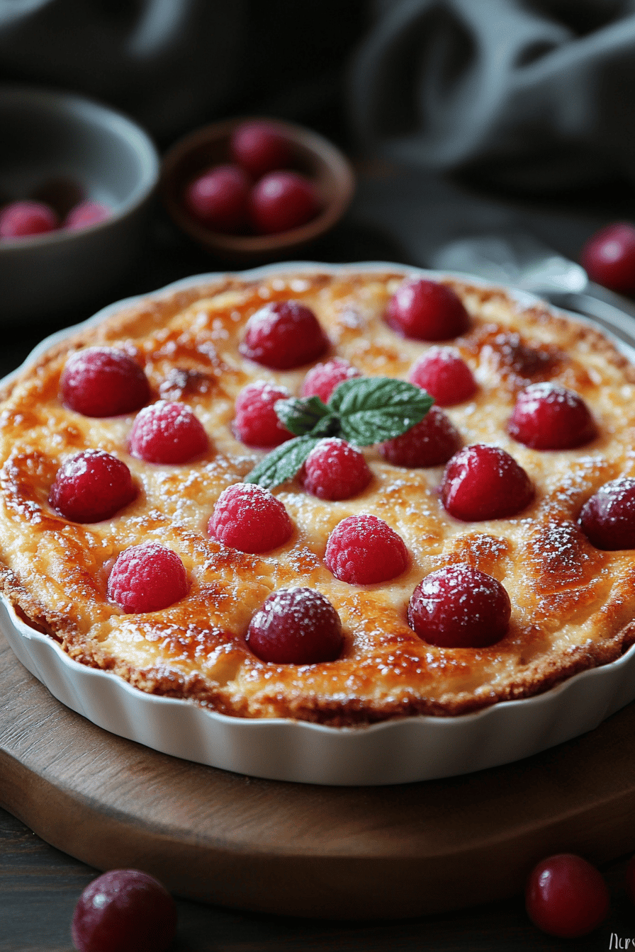 Clafoutis aux Mirabelles Dessert Fondant et Facile