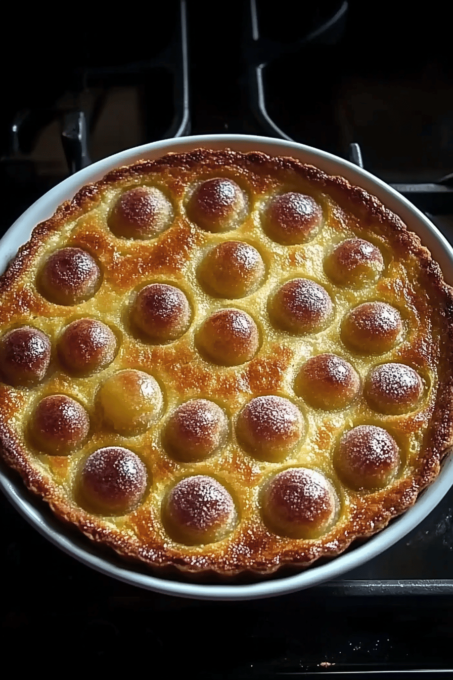 Clafoutis aux Mirabelles Surgelées: Un Dessert Simple et Savoureux Final Dish Presentation