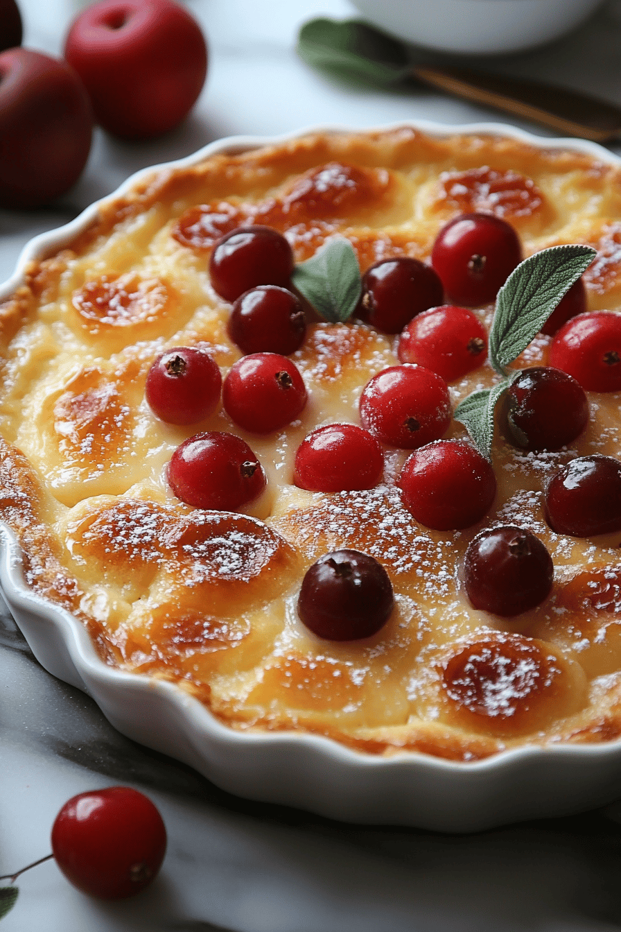 Clafoutis aux cerises un dessert estival exquis Final Dish Presentation