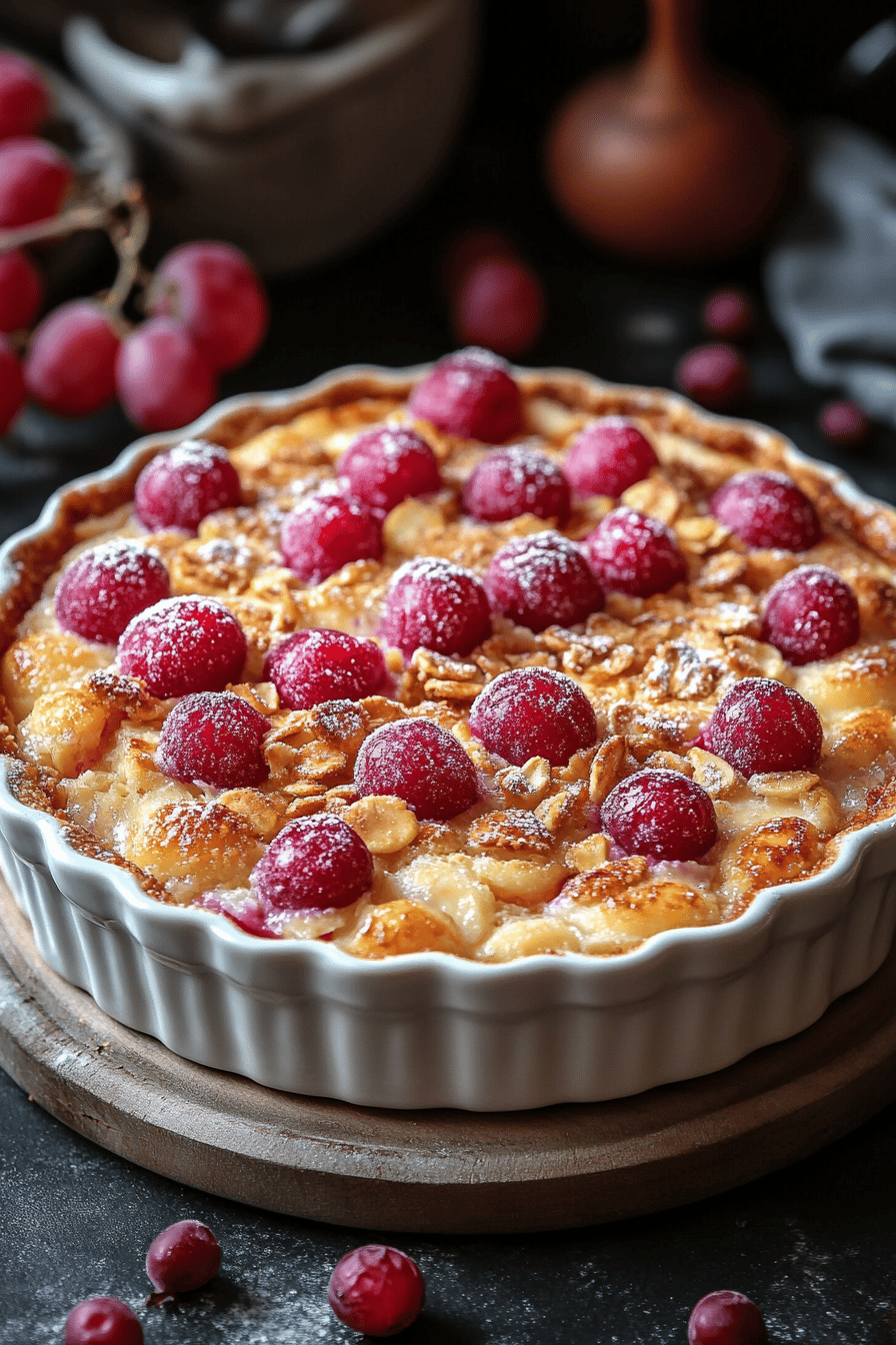 Clafoutis aux mirabelles et amandes Final Dish Presentation