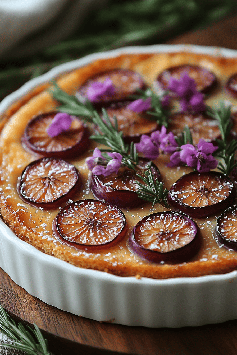 Clafoutis de figues au miel un dessert exquis de fin d'été