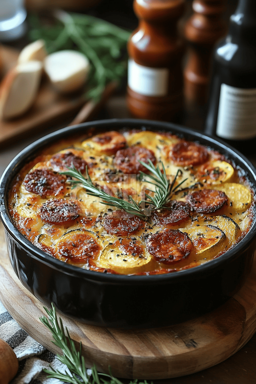 Clafoutis salé courgette-chorizo saveur du Sud garantie ingredients
