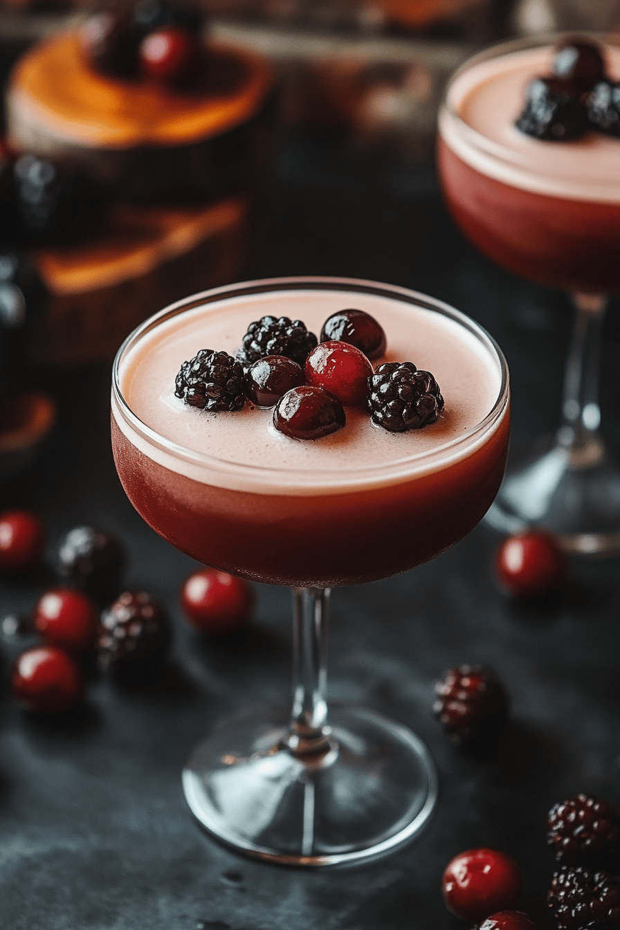 Cocktail Crème de Cassis Rapide et Savoureux Final Dish Presentation