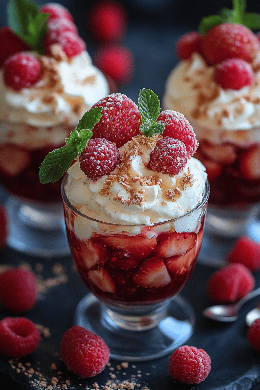 Coupe de fraises au mascarpone - Un dessert facile et délicieux!