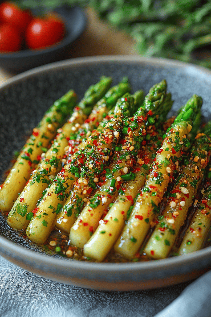 Facile et délicieuse fricassée d'asperges Final Dish Presentation