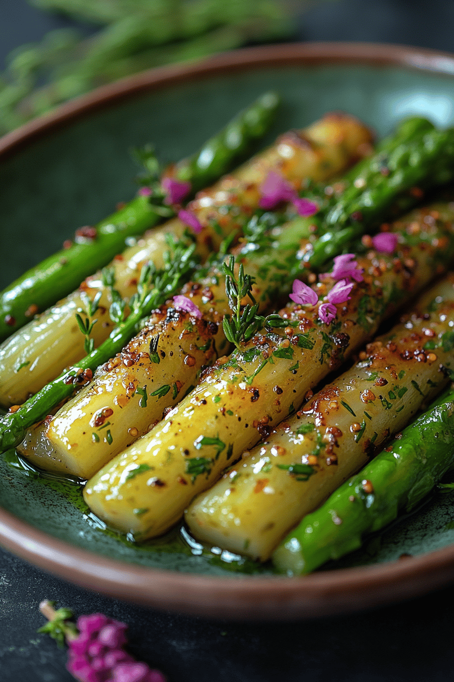 Facile et délicieuse fricassée d'asperges Final Dish Presentation