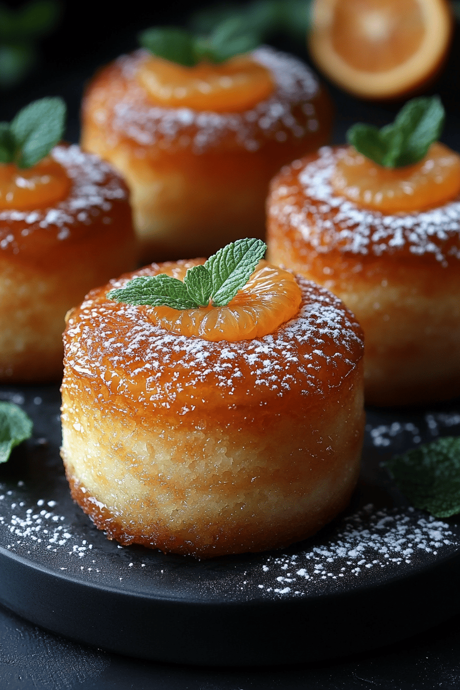 Financiers à l'Orange Gourmandise Tendre et Délicieuse Final Dish Presentation