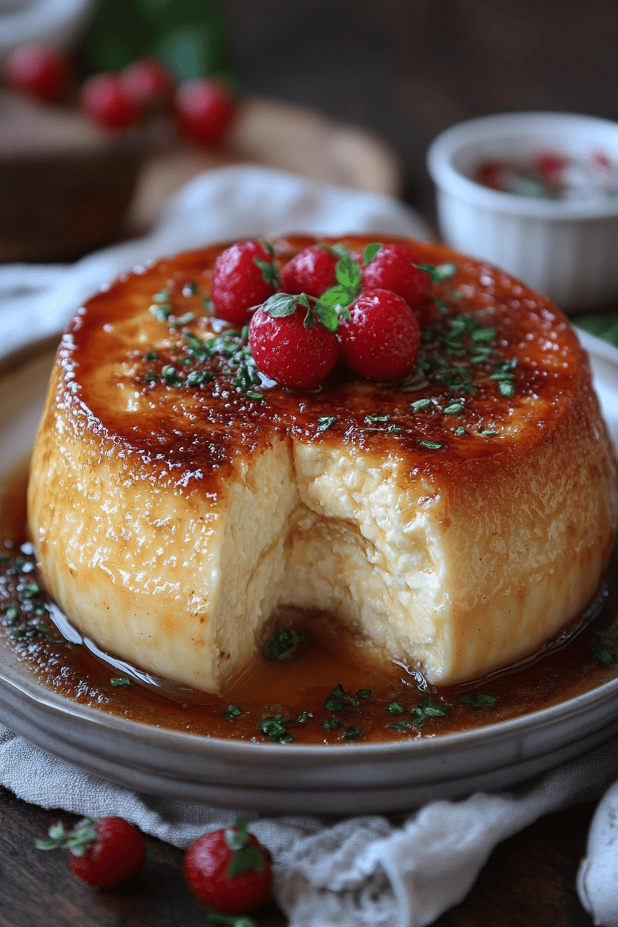 Flan aux œufs facile et délicieux Final Dish Presentation