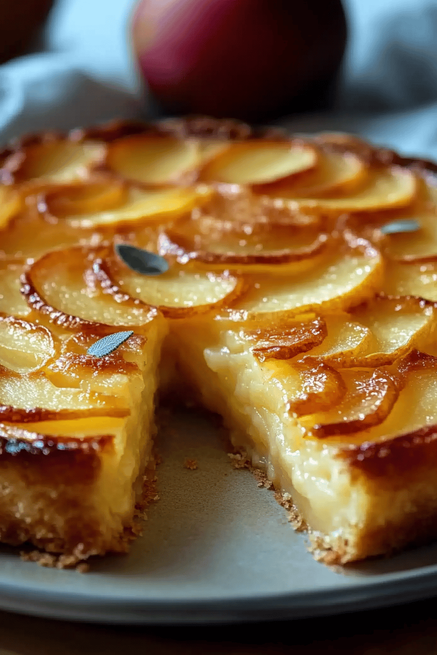 Flan aux pommes sain et irrésistible Final Dish Presentation