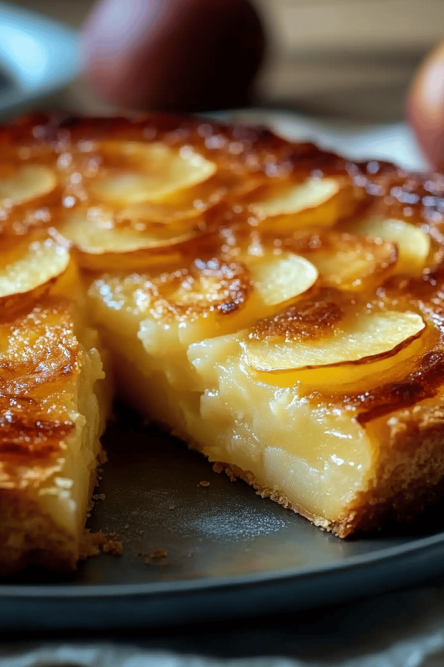 Flan aux pommes sain et irrésistible Final Dish Presentation