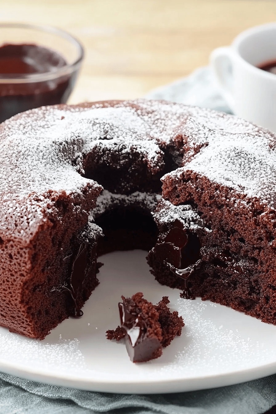 Gâteau Fondant au Chocolat: Recette Simple et Délicieuse Final Dish Presentation