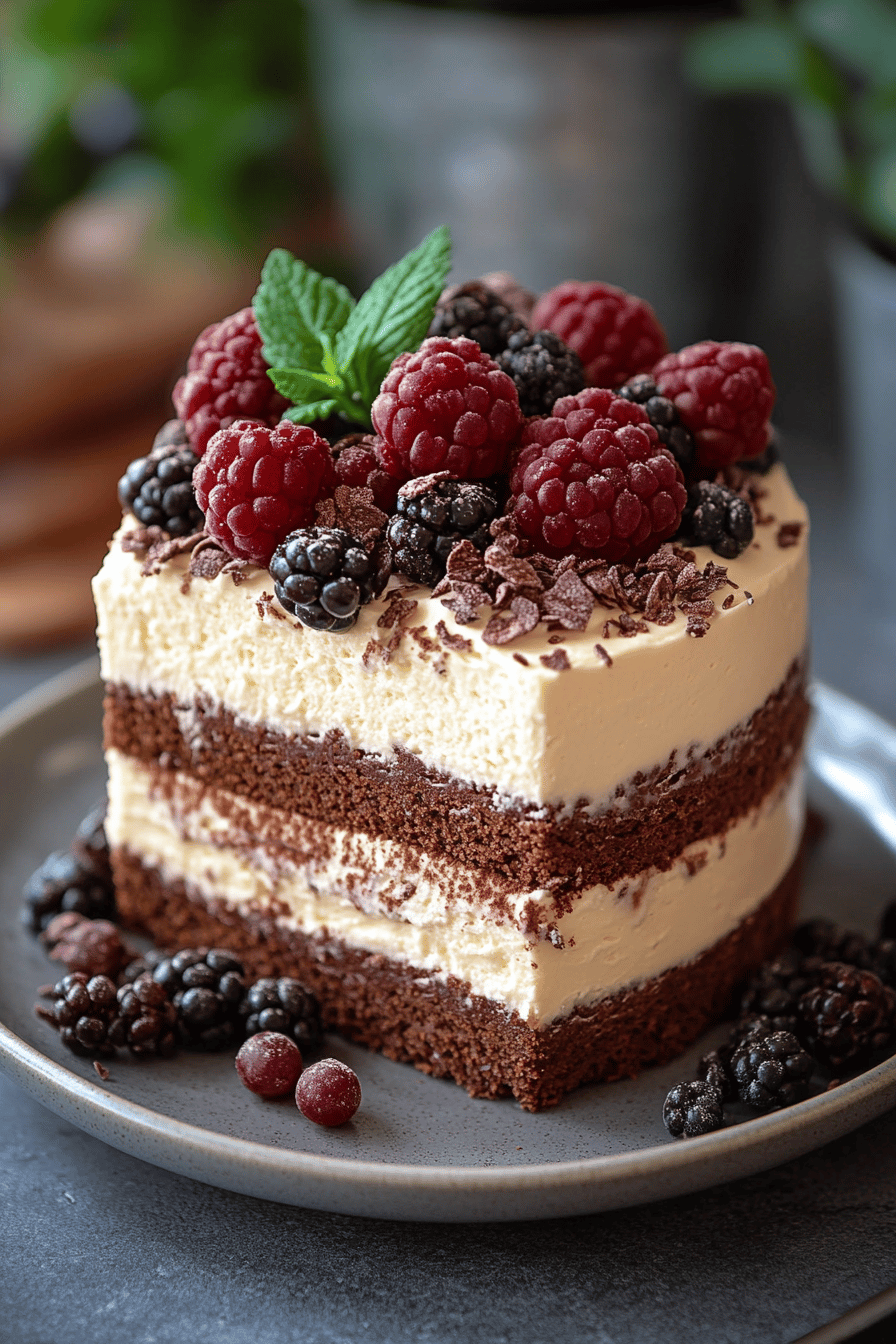 Gâteau Mousse Bicolore Sans Cuisson ingredients