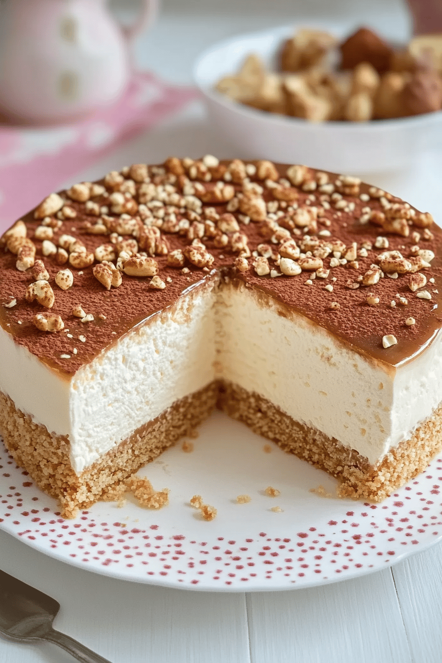 Gâteau Nuage Praliné: Un Dessert Aérien et Gourmand Final Dish Presentation
