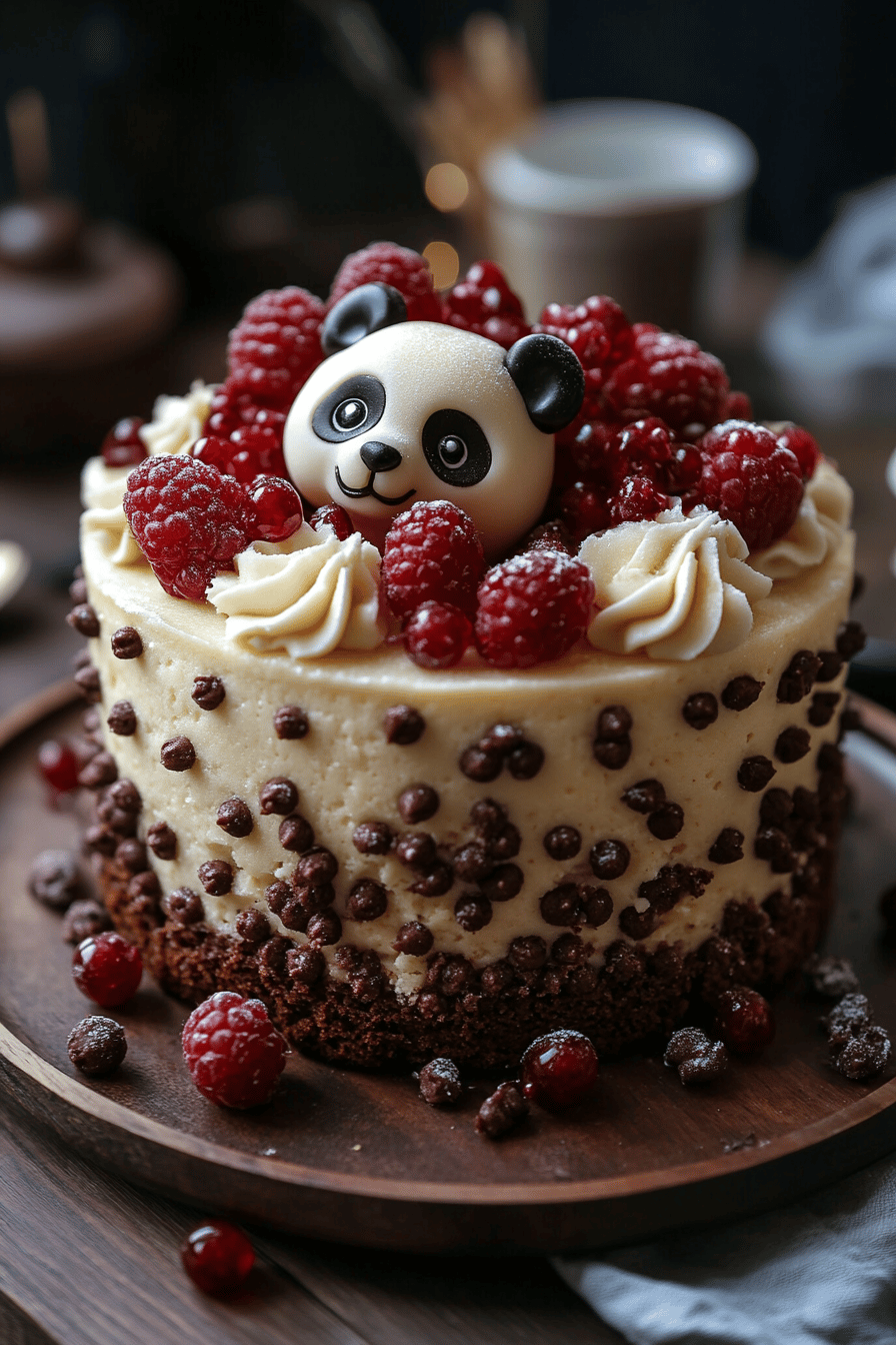 Gâteau Panda Vanille Dessert d'Anniversaire Craquant