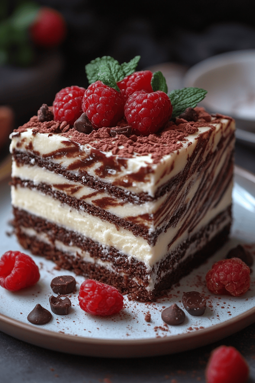 Gâteau Zèbre  Plaisir Exotique pour Tous Final Dish Presentation