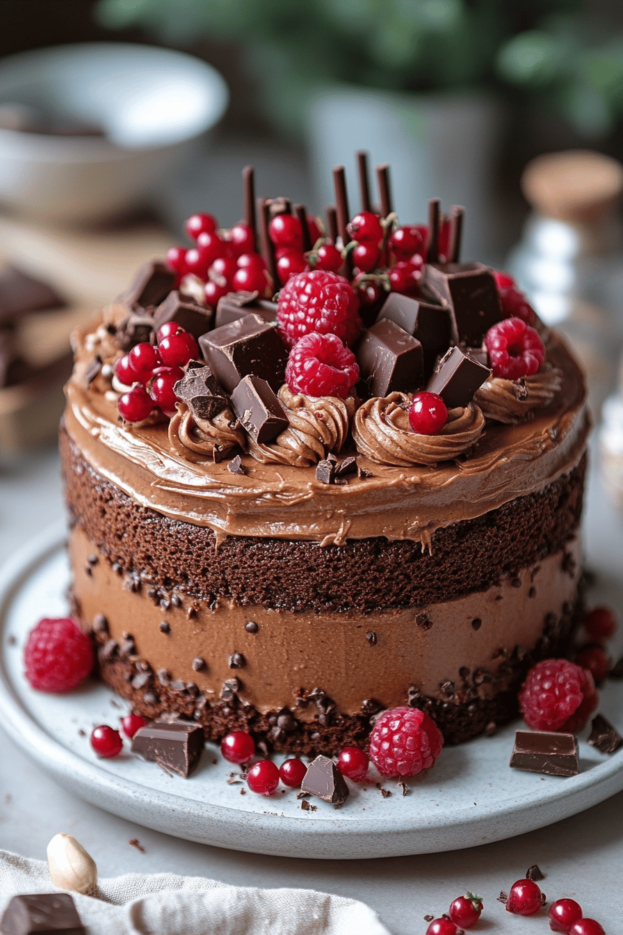 Gâteau d'Anniversaire Yaourt et Chocolat Simple et Impressionnant ingredients