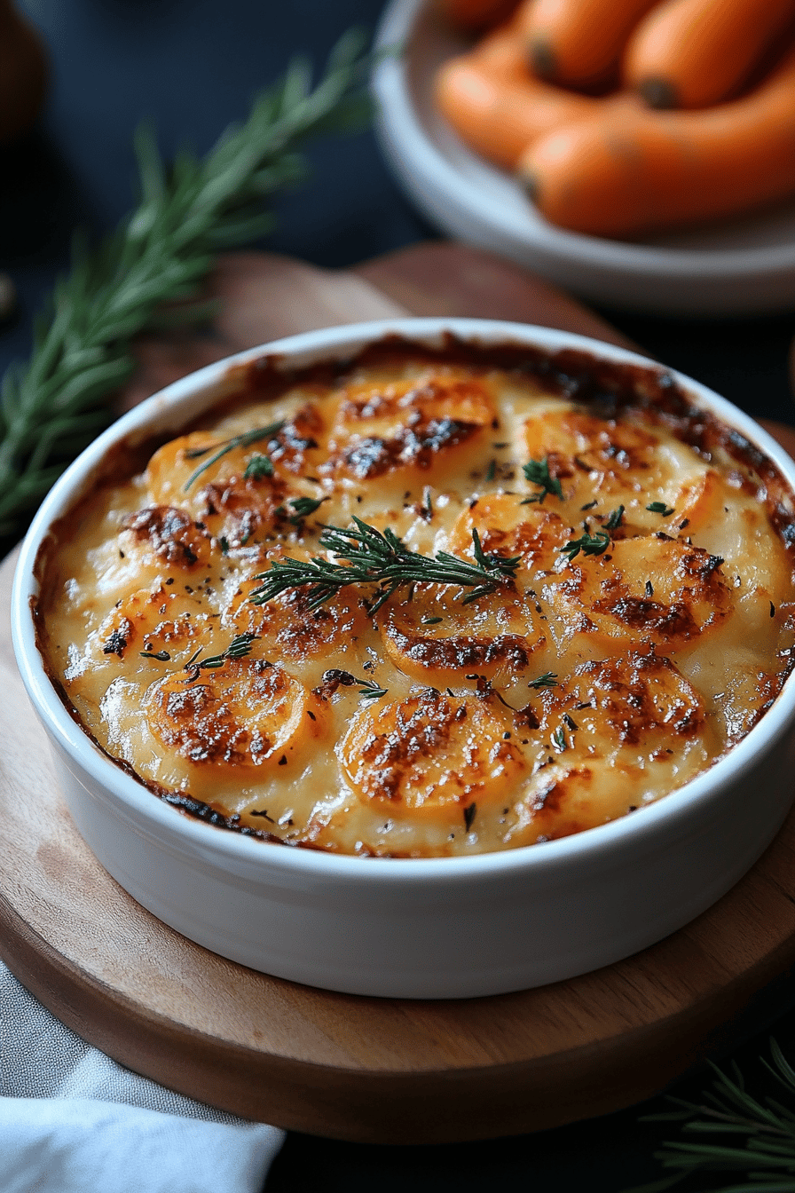 Gratin de carottes léger et délicieux ingredients