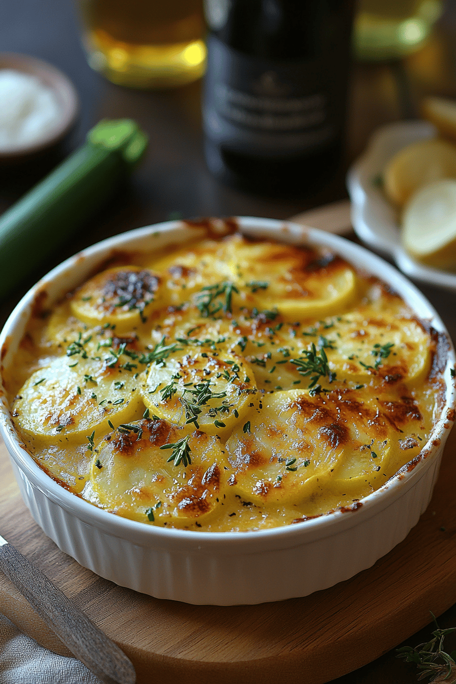 Gratin de courgette au thon  un régal familial Final Dish Presentation