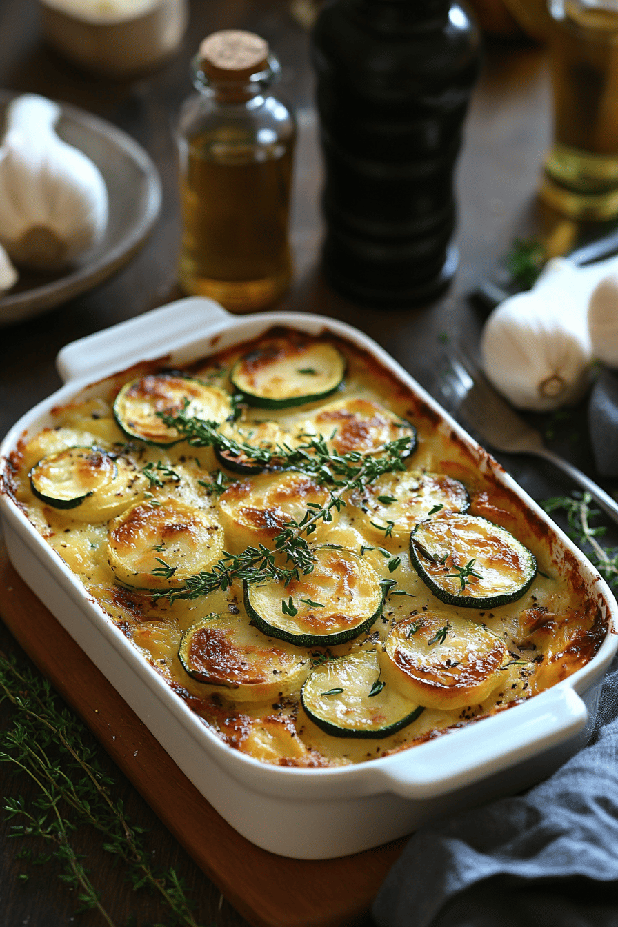 Gratin de courgette au thon  un régal familial ingredients