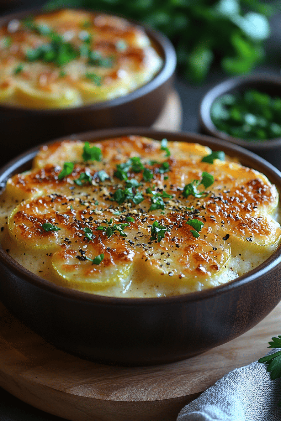 Gratin de courgettes et viande hachée un régal estival pour toute la famille Final Dish Presentation