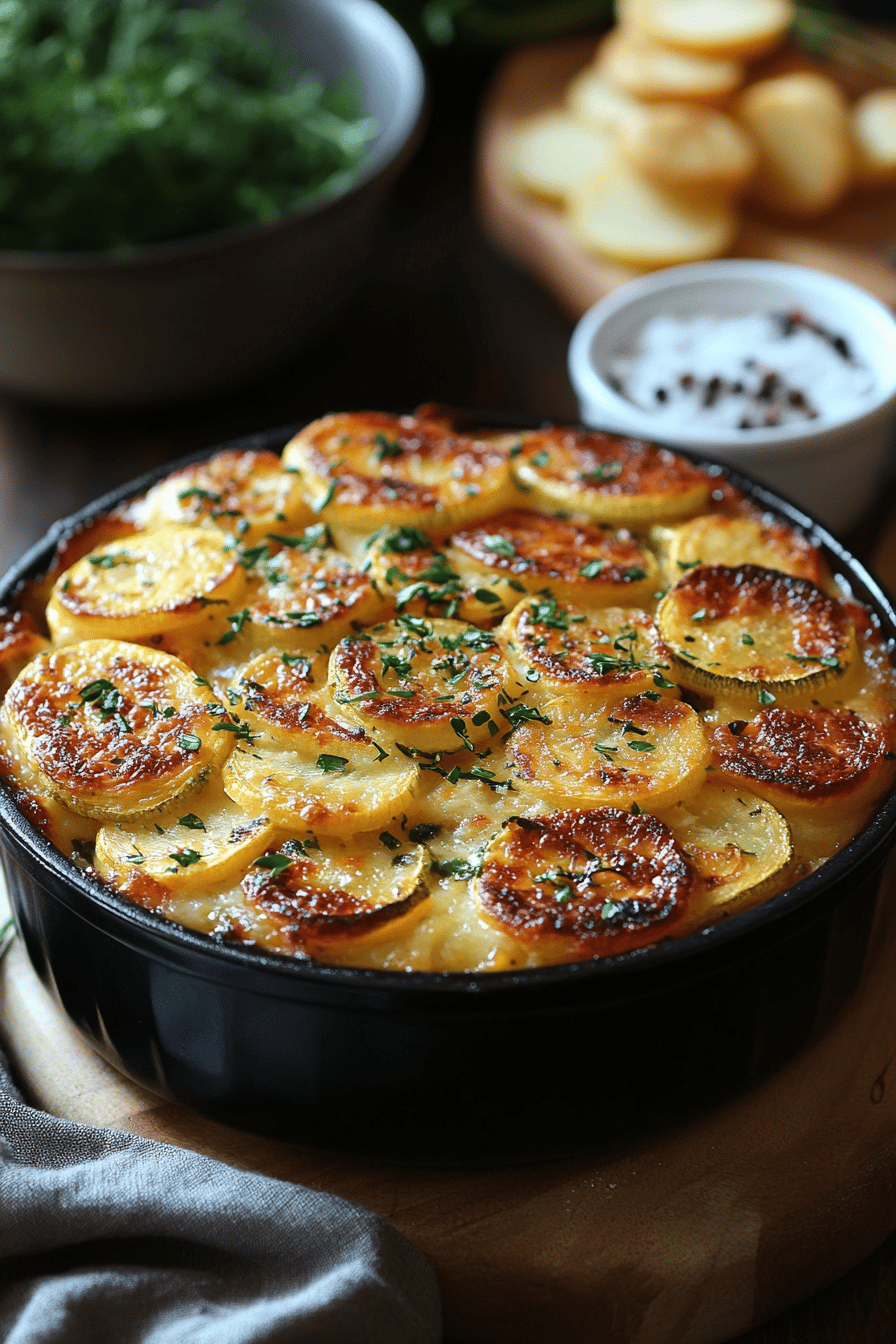 Gratin de courgettes et viande hachée un régal estival pour toute la famille Final Dish Presentation