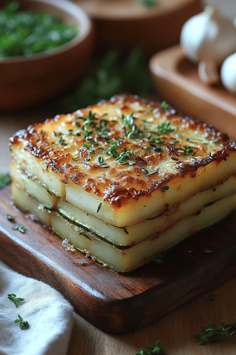 Hachis Parmentier de Courgette Recette Légère et Savoureuse Final Dish Presentation