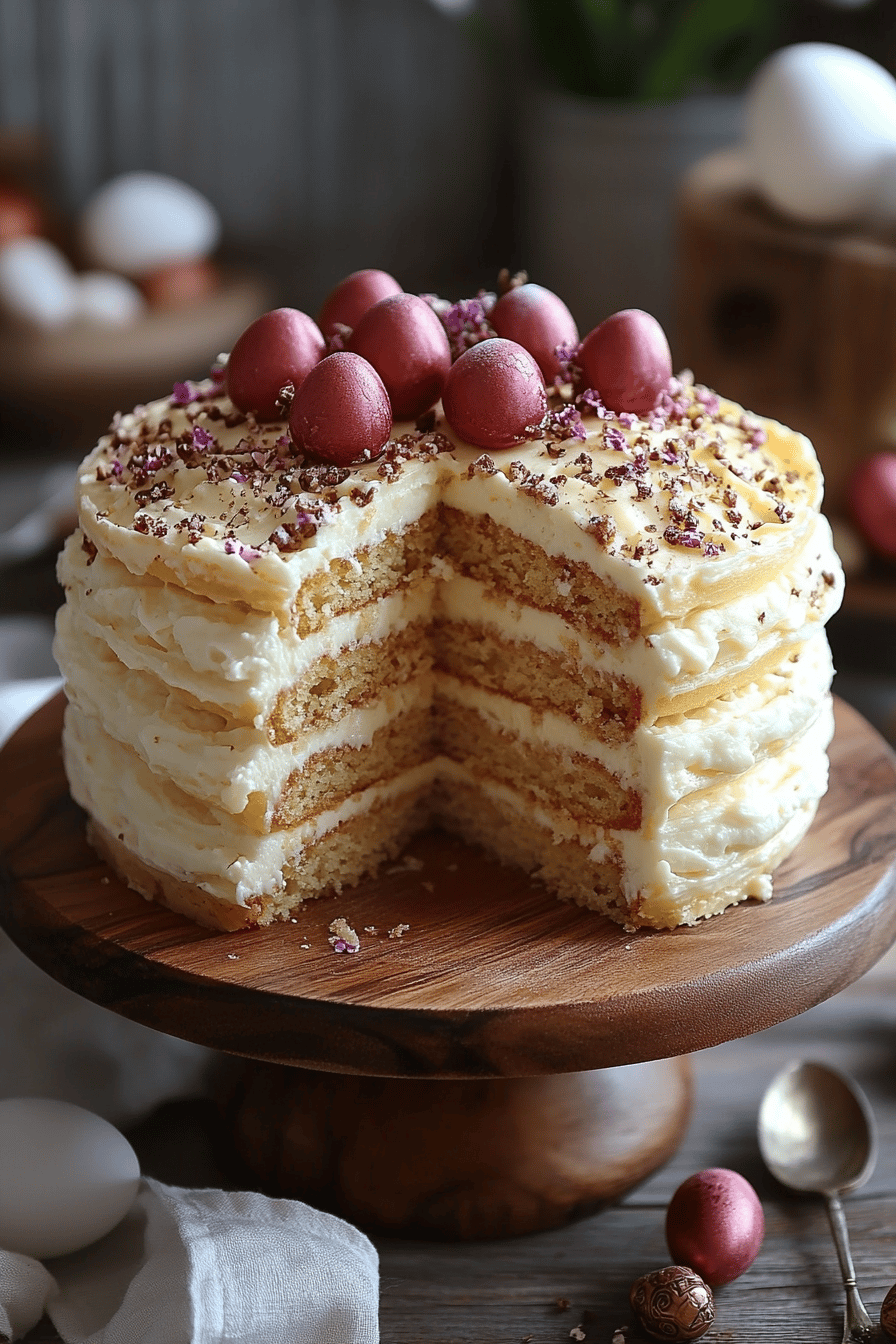 Layer Cake Vanille Le Gâteau de Pâques irrésistible ingredients