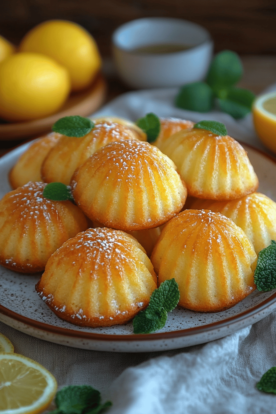 Madeleines au citron le goûter qui sourit Final Dish Presentation