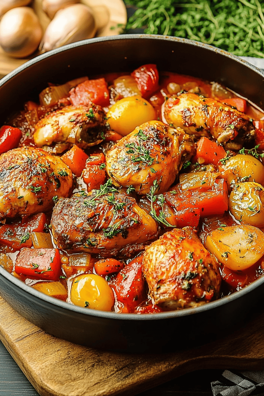 Mijoté de Poulet aux Légumes: Facile et Délicieux Final Dish Presentation