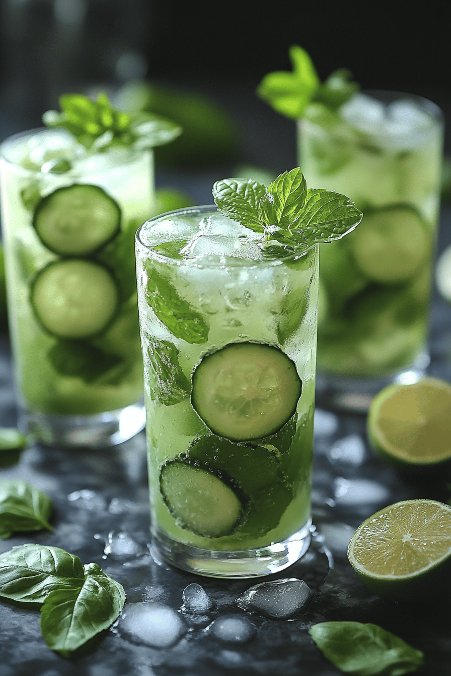 Mojito au concombre sans alcool ingredients