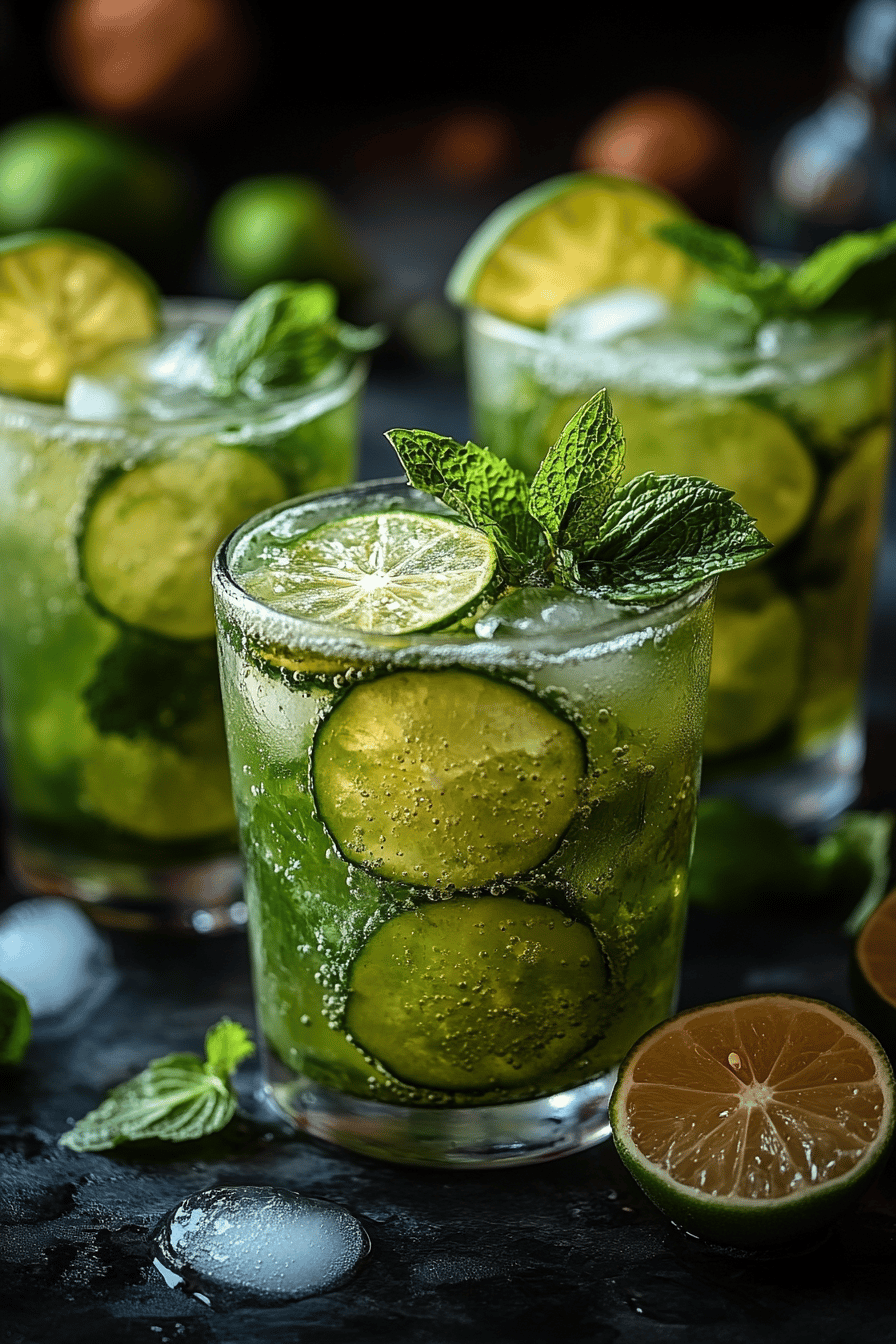 Mojito au concombre sans alcool