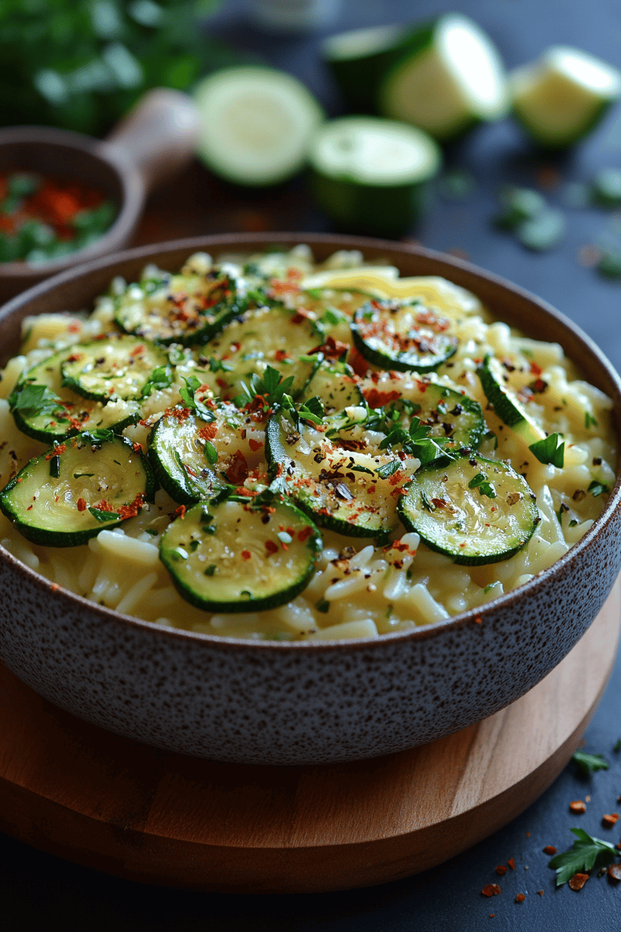Orzo aux courgettes la recette végétarienne pour pimenter vos pâtes d'été Final Dish Presentation