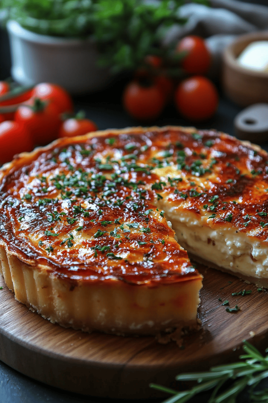 Quiche sans pâte au fromage facile et délicieuse ingredients