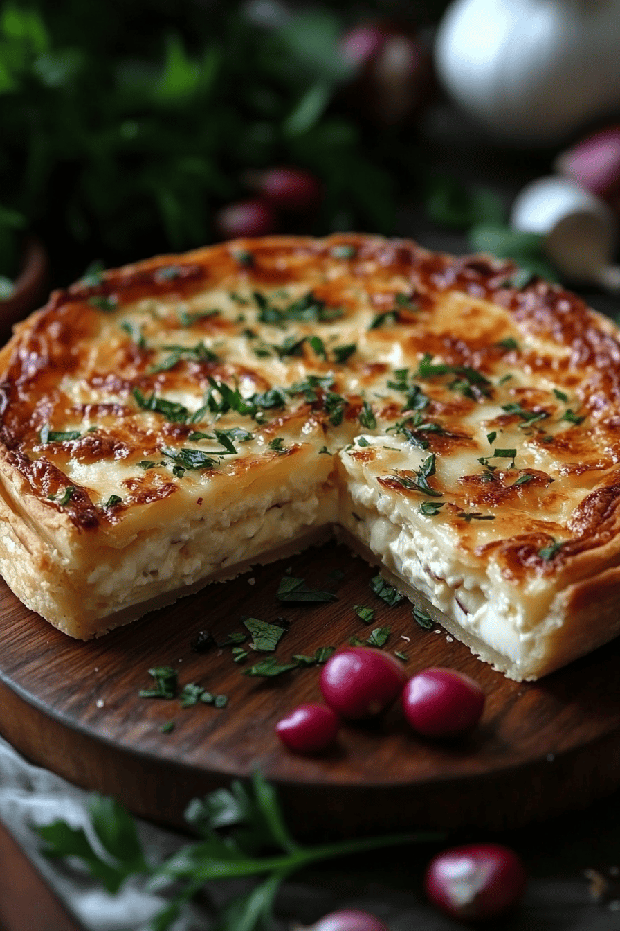 Quiche sans pâte au fromage facile et délicieuse