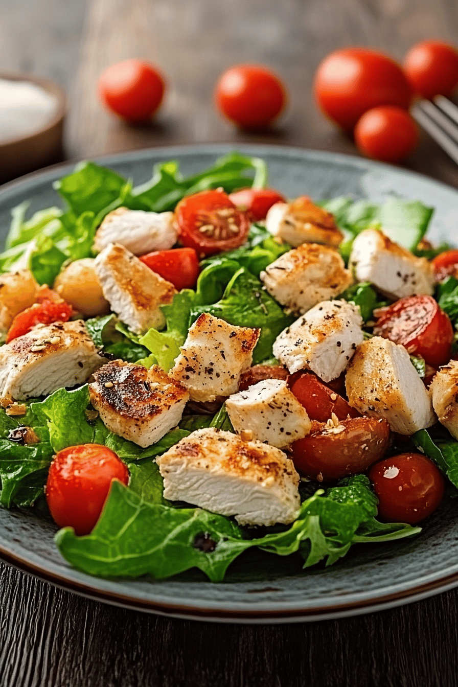 Recette Facile: Salade de Crudités et Poulet ingredients