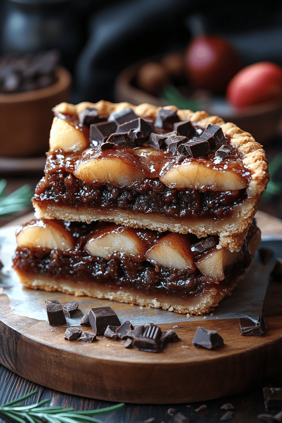 Recette Facile de Tarte Poire-Chocolat ingredients