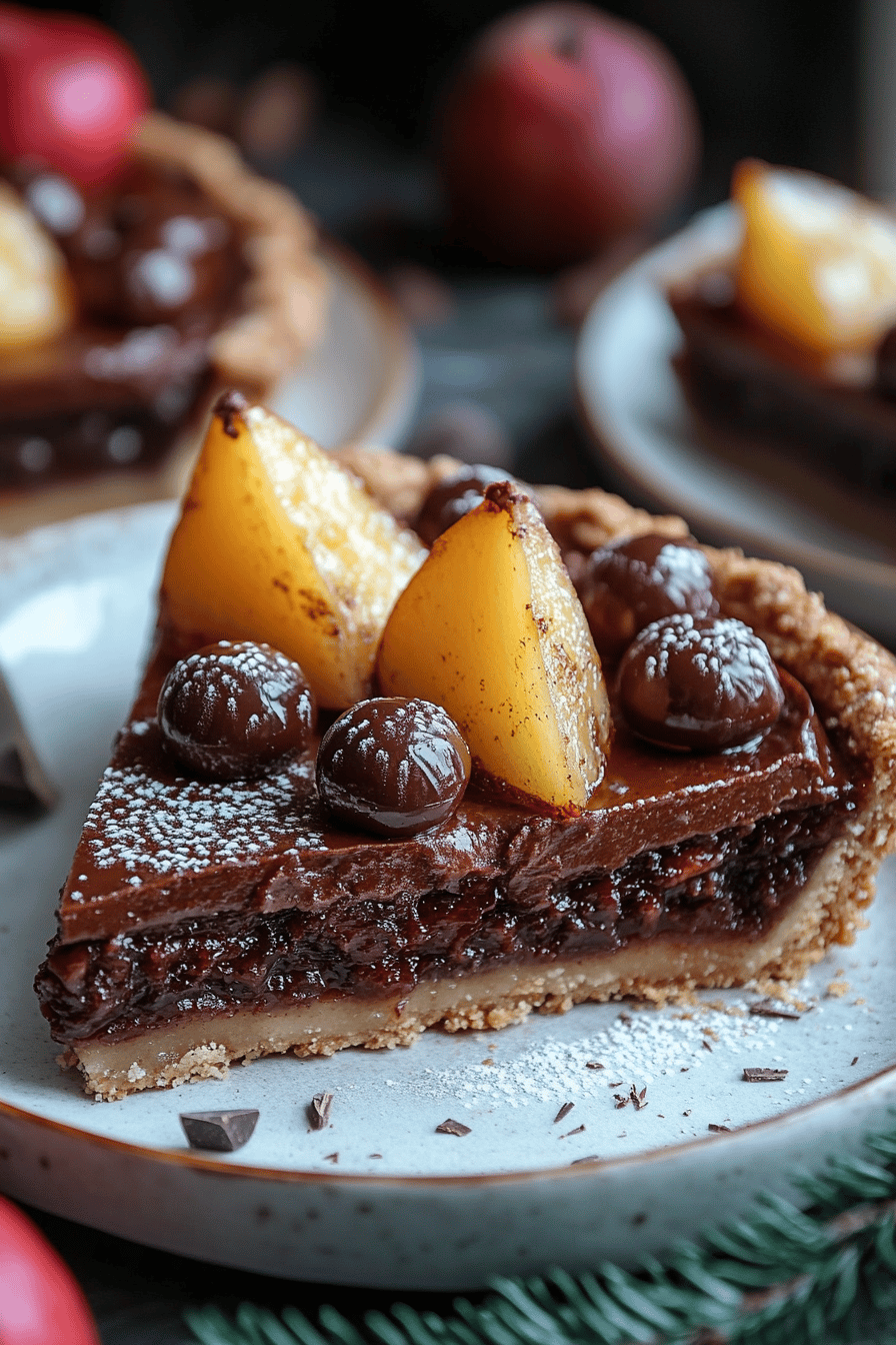 Recette Facile de Tarte Poire-Chocolat