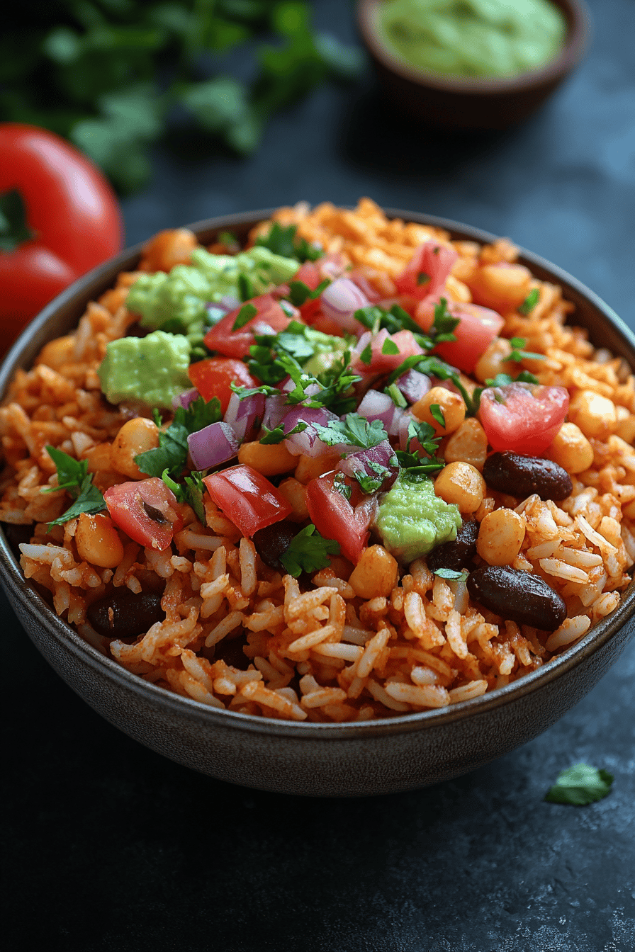 Recette Salade de Riz Mexicaine Saveurs Ensoleillées Final Dish Presentation