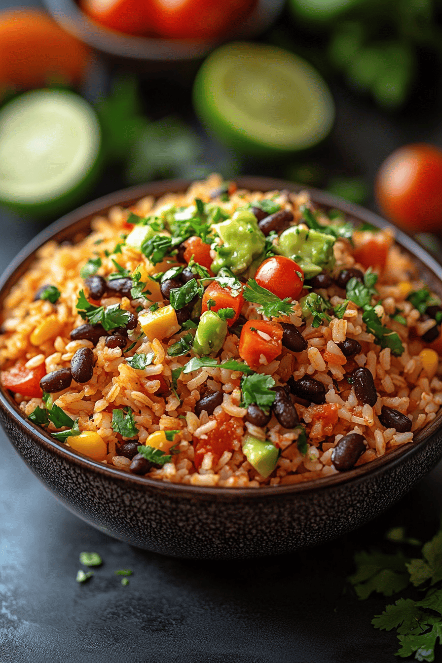 Recette Salade de Riz Mexicaine Saveurs Ensoleillées ingredients