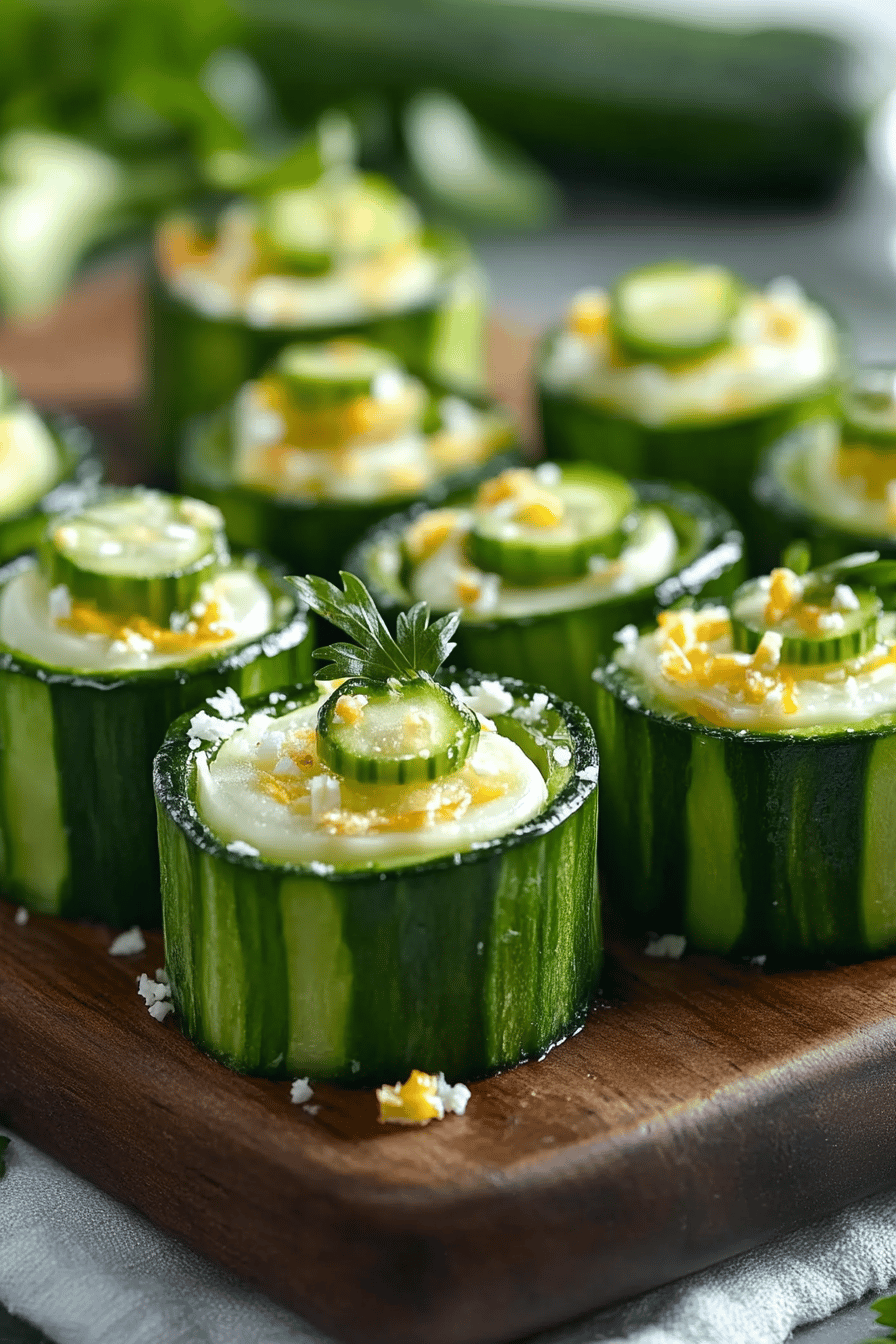 Rouleaux de Courgette: L'Apéro Croustillant Final Dish Presentation