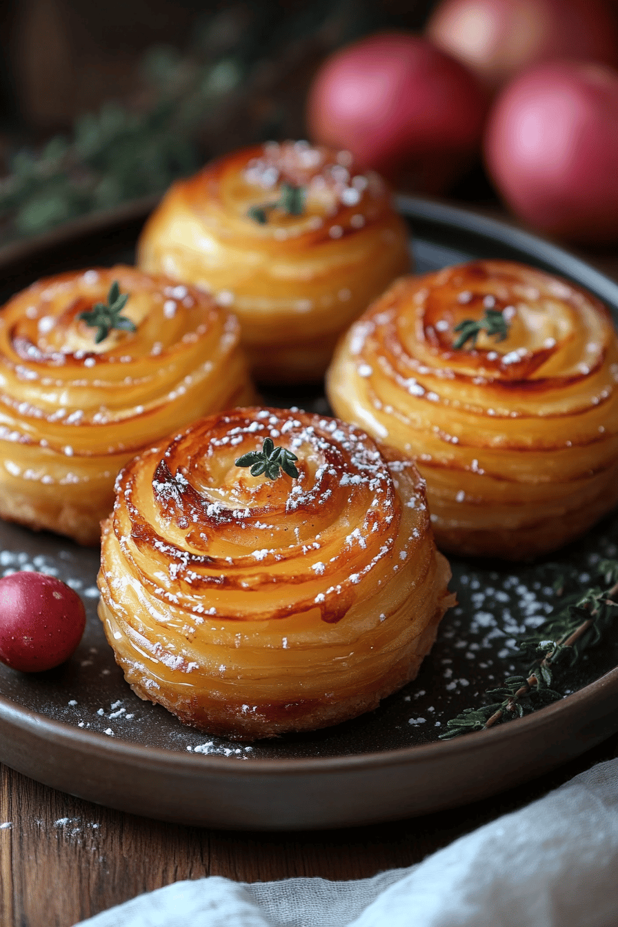 Roulés feuilletés aux pommes le dessert rapide et savoureux ingredients