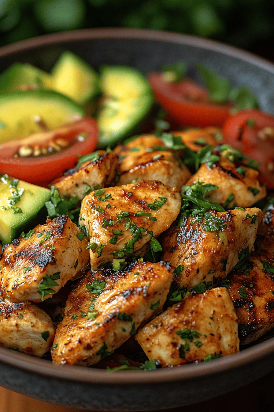 Salade Avocat-Poulet Recette Saine et Savoureuse ingredients